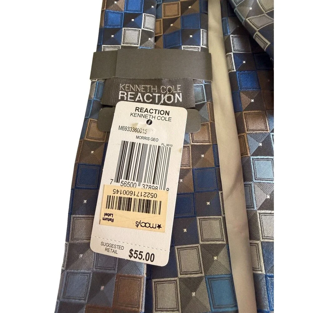 NEW Kenneth Cole Reaction 100% Silk 3